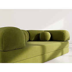 Acheter Lisa Design Nebula - Canapé 3 places convertible en velours texturé