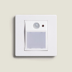 Ledkia Balise Murale LED Encastrable Carrée avec Détecteur PIR et Crépuscule Olite 3000K Blanc Blanc chaud