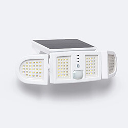 Ledkia Projecteur Solaire LED 5W IP65 avec Détecteur de Mouvement PIR et Crépusculaire 6000K - 6500K Oui Blanc Blanc froid