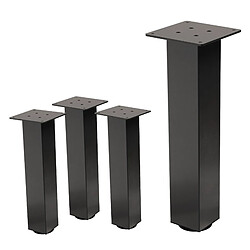 Ml-design lot de 4 pieds de table - Gris foncé
