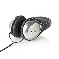 Nedis casque audio arceau filaire - Argent pas cher