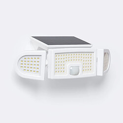 Ledkia Projecteur Solaire LED IP 7W avec Détecteur de Mouvement PIR et Détecteur Crépusculaire 6000K - 6500K Oui Noir Blanc froid