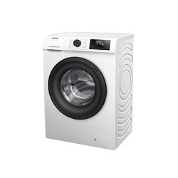 Hisense WF1Q8041BW - 8 kg Lave-linge hublot - Classe énergie A - 1400 trs/min - Moteur induction - Vapeur - Départ différé - Affichage temps restant - Programmes laine et froid
