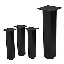 Ml-design pieds de table pour meuble - Noir