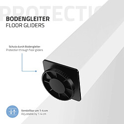 Avis ML-Design Lot de 4 pieds de table I-design 72 cm blanc hauteur réglable support meuble