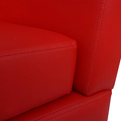 Acheter Mendler Fauteuil club lounge - Rouge