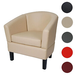 Mendler Fauteuil club lounge - Crème