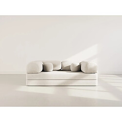 Lisa Design Nebula - Canapé 3 places convertible en velours texturé pas cher