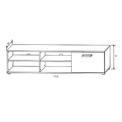 Pegane Ensemble de salon Pin Andersen - Bois clair