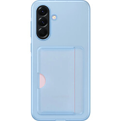 Samsung Coque avec Porte Carte pour Galaxy A56 Card Slot Souple Ultra Résistant Bleu clair