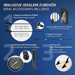 Acheter Ecd Germany Stand up paddle board gonflable Makani planche sac pompe pagaie abricot 320 cm