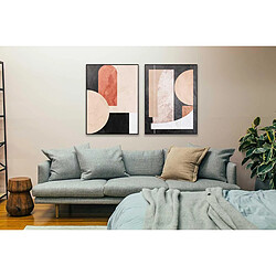 Ensemble de 2 Tableaux Imprimés Pegane - Multicolore