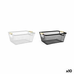 Panier Multi-usages Confortime Métal 33,2 x 22,6 x 13,5 cm (10 Unités)