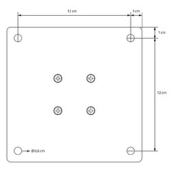 Acheter Ml-design lot de 4 pieds de table réglables - Blanc