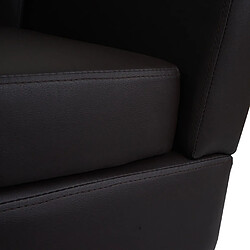 Acheter Mendler Fauteuil club lounge - Marron