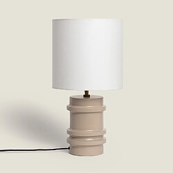 Ledkia Lampe à Poser Métal Bobey Beige
