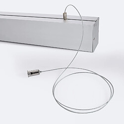 Ledkia Profil Aluminium Sixe Suspendu avec Capot Continu Pour Ruban LED jusqu'à 22 mm Aluminium 2 m Blanc translucide