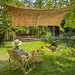 JardiLINE Voile d'ombrage rectangulaire en fibre de coco 3 x 2 m.