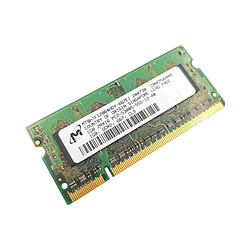 Barrette Mémoire 1Go RAM DDR2 MICRON MT8HTF12864HDY-667E1 SO-DIMM PC2-5300S - Reconditionné