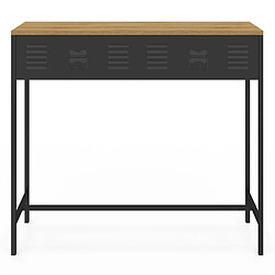Avis Idmarket Console ESTER métal noir/bois