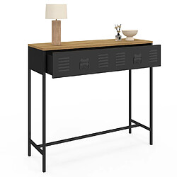 Acheter Idmarket Console ESTER métal noir/bois