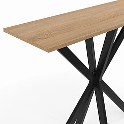 Idmarket Console ALIX bois et noir pas cher