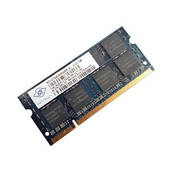 Barrette Mémoire 1Go RAM DDR2 NANYA NT1GT64U8HB0BN-3C SO-DIMM PC2-5300S