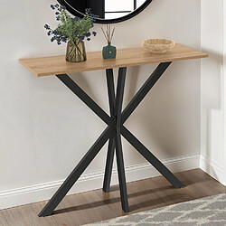 Idmarket Console ALIX bois et noir