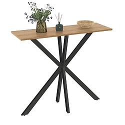 Idmarket Console ALIX bois et noir