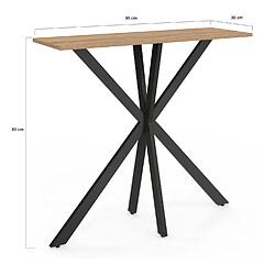 Acheter Idmarket Console ALIX bois et noir