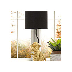Mauro Ferretti Lampe à poser en métal doré Monkey 20 x 51.5 cm.