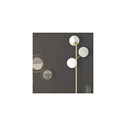 Mauro Ferretti Lampadaire en métal doré 3 abat-jour Glamy 36 x 190 cm.