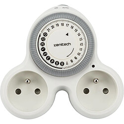 Biplite programmable 2x16A - Blanc - Bolea - Zenitech