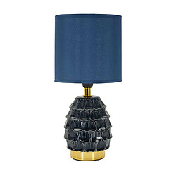 Mauro Ferretti Lampe à poser en céramique et métal Pigny 15 x 30.5 cm bleu.