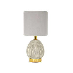 Mauro Ferretti Lampe à poser en céramique et métal Flavi 15 x 30.5 cm gris.