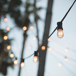 Ledkia Douille E27 IP44 pour Câble Électrique Plat de Guirlance (Pack 10 unités) Noir