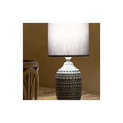 Mauro Ferretti Lampe à poser en céramique Points 15 x 30.5 cm gris.