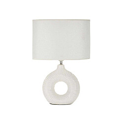 Mauro Ferretti Lampe à poser en céramique Seta 28.5 x 15 x 43 cm blanc.