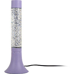 LEITMOTIV Lampe à paillettes Astro Glitter violet.