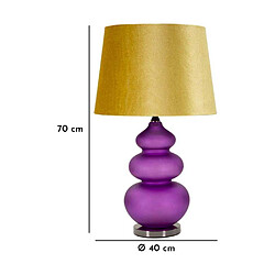 Avis Mauro Ferretti Lampe à poser en verre et métal Milva 40 x 70 cm.