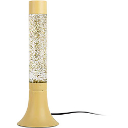 LEITMOTIV Lampe à paillettes Astro Glitter jaune.