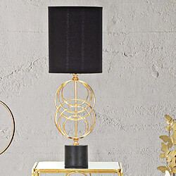 Mauro Ferretti Lampe à poser en métal doré Circly 22.5 x 65 cm.