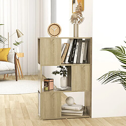 vidaXL Bibliothèque/Séparateur de pièce Chêne Sonoma 60x24x94 cm