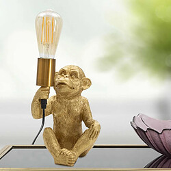 Mauro Ferretti Lampe à poser en polyrésine Monkey 17 x 14.5 x 25 cm.