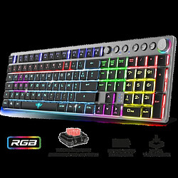 Spirit of Gamer PACK Clavier Mécanique sans fil Bluetooth RGB USB RF 2,4GHz + Souris sans fil - ELITE M50 - 8000 DPI - 6 boutons programmables -