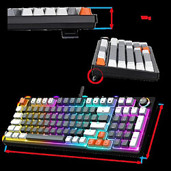 Spirit of gamer XPERT K350 - Gris pas cher