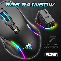 Spirit of Gamer PACK Clavier + Souris sans fil PRO GAMING Mécanique METAL LED RGB XPERT-K350 Anti-Gosthing avancé avec N-Key Rollover 11 modes de ré