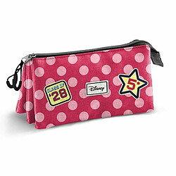 Disney Trousse Fourre-Tout Triple Minnie Mouse Rose 23 x 8 x 11 cm