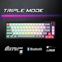 Spirit of Gamer PACK Clavier Mécanique sans fil Bluetooth RGB USB RF 2,4GHz + Souris sans fil - ELITE M50 - 8000 DPI - 6 boutons programmables -