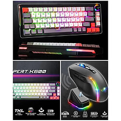 Spirit of Gamer PACK Clavier Mécanique sans fil Bluetooth RGB USB RF 2,4GHz + Souris sans fil - ELITE M50 - 8000 DPI - 6 boutons programmables -